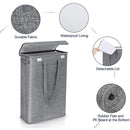 45L thin laundry basket with cover, narrow hand, fine hand, dirty laundry basket, bedroom, kindergarten, whole basket storage ba