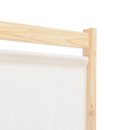 6-panel cream parting Wall, 240x4 cm fabric - vue 7 sur 7