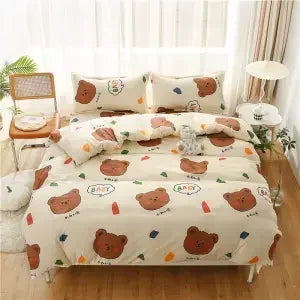 housse de couette queen size en coton léger tendance