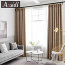 Rideau occultant aspect lin moderne salon chambre