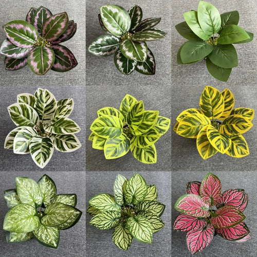 feuilles de phénix artificielles décoration verte en plastique