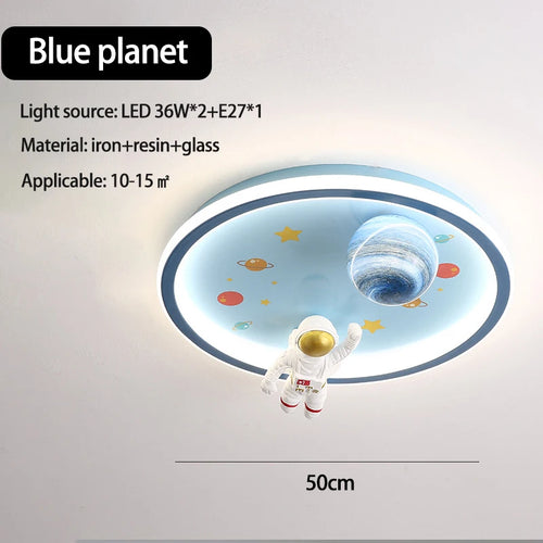 SANDYHA moderne espace planète plafonnier lampe de dessin animé chambre d'enfants Lampa Sufitowa Techo Plafonnier lampara Colgantes Para - vue 16 sur 16
