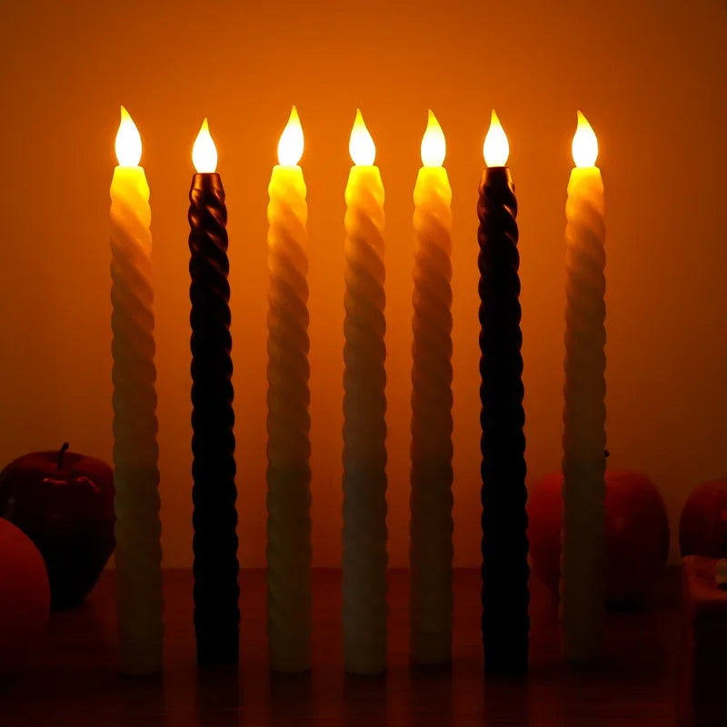 bougies led clignotantes sans flamme pour décorations festives - vue 3 sur 16