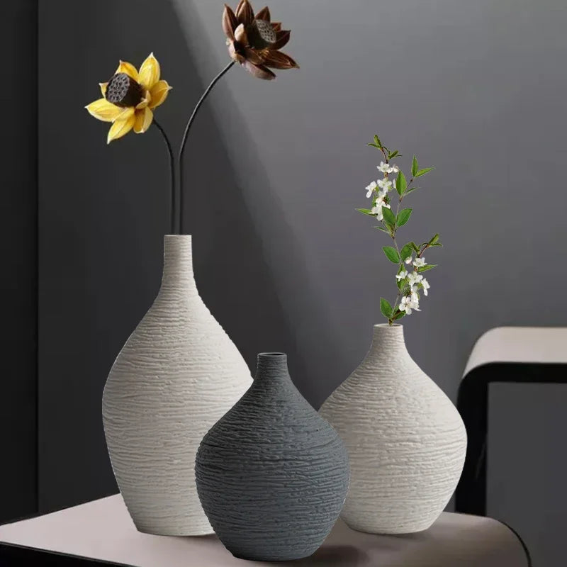 vase décoratif en céramique luxe nordique pour intérieur et bureau - vue 6 sur 10