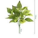 feuilles de bambou dieffenbago en soie pour décoration élégante