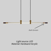Minimalist LED chandelier for modern bars and restaurants