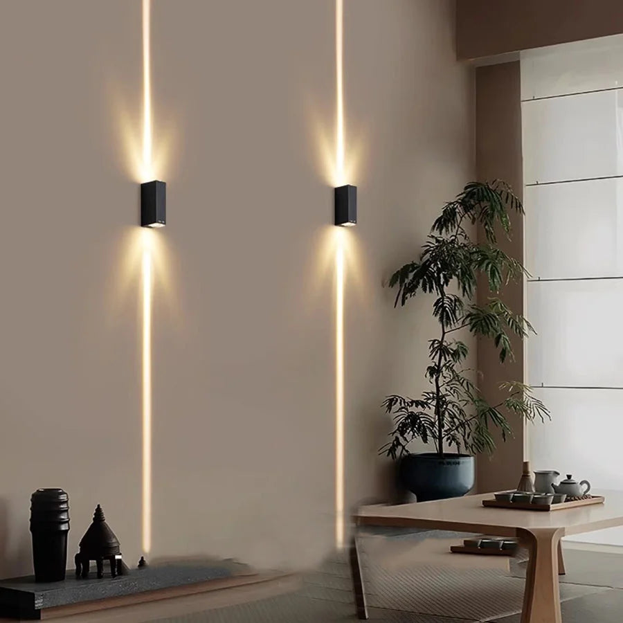 applique murale led extérieure moderne étanche en aluminium - vue 3 sur 15