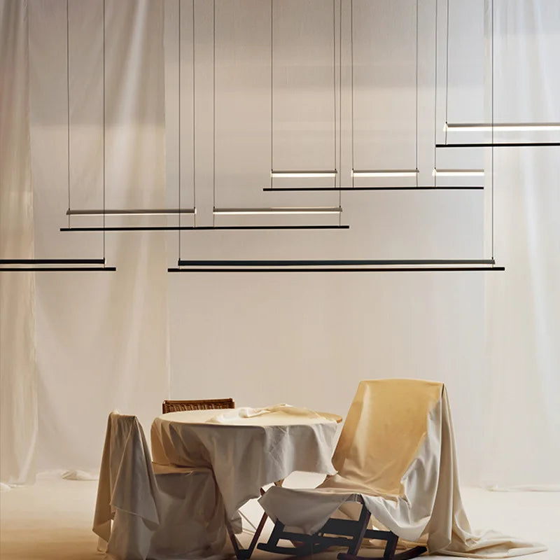 Modern minimalist designer chandelier for interior and decor - vue 3 sur 12