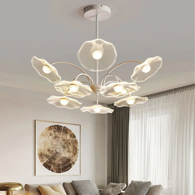 Lustre de salon moderne blanc décor à la maison Led lampe suspendue de plafond pour hall chambre Loft salle à manger cuisine luminaires - vue 4 sur 12