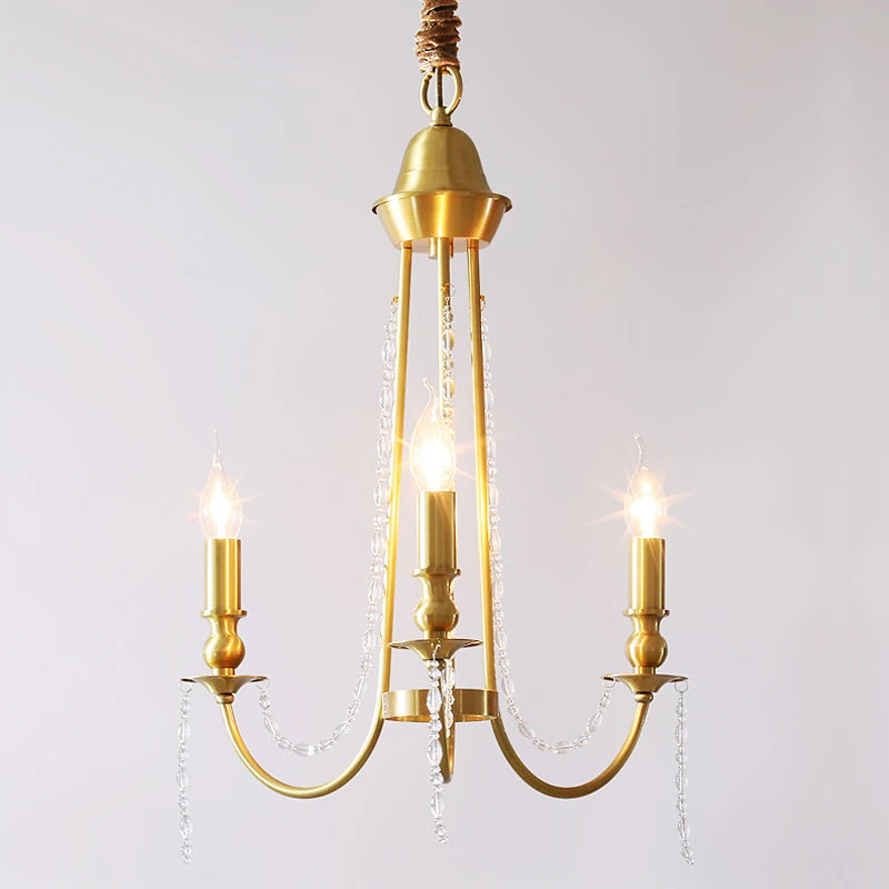 lustre en laiton moderne pour éclairage intérieur élégant - vue 9 sur 13
