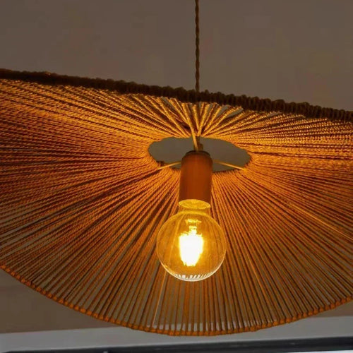suspension japonaise en corde de chanvre pour décoration moderne