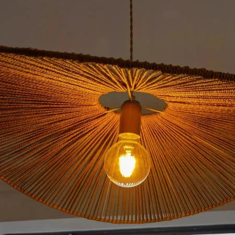 suspension japonaise en corde de chanvre pour décoration moderne - vue 5 sur 21