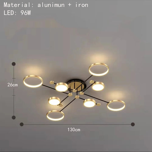 Minimalist LED ceiling light with 3 colour temperatures decorative indoor fixture - vue 9 sur 30