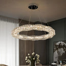2024 Luxury K9 Crystals Chandelier Led Pendant Lights Steel Luxury Hanging Lamp Fixtures For Home decoration