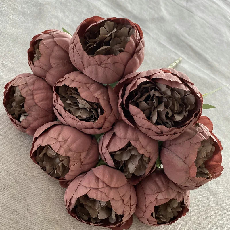 bouquet de pivoines artificielles pour mariage et décoration élégante - vue 9 sur 21