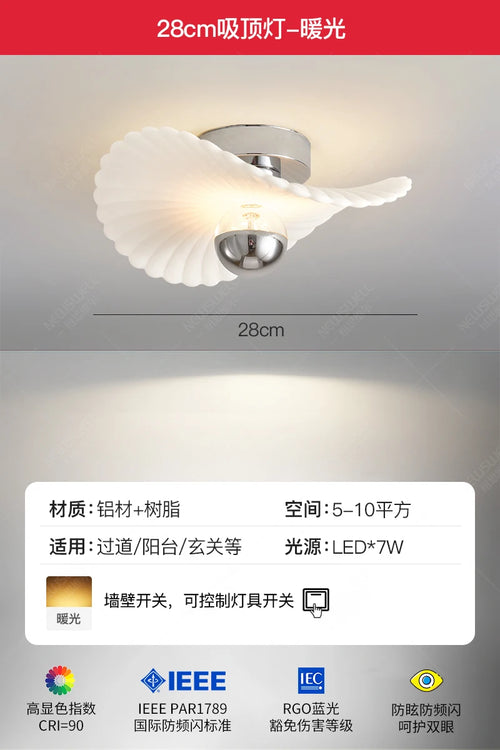 Modern minimalist resin pendant light for indoor and outdoor use - vue 11 sur 12