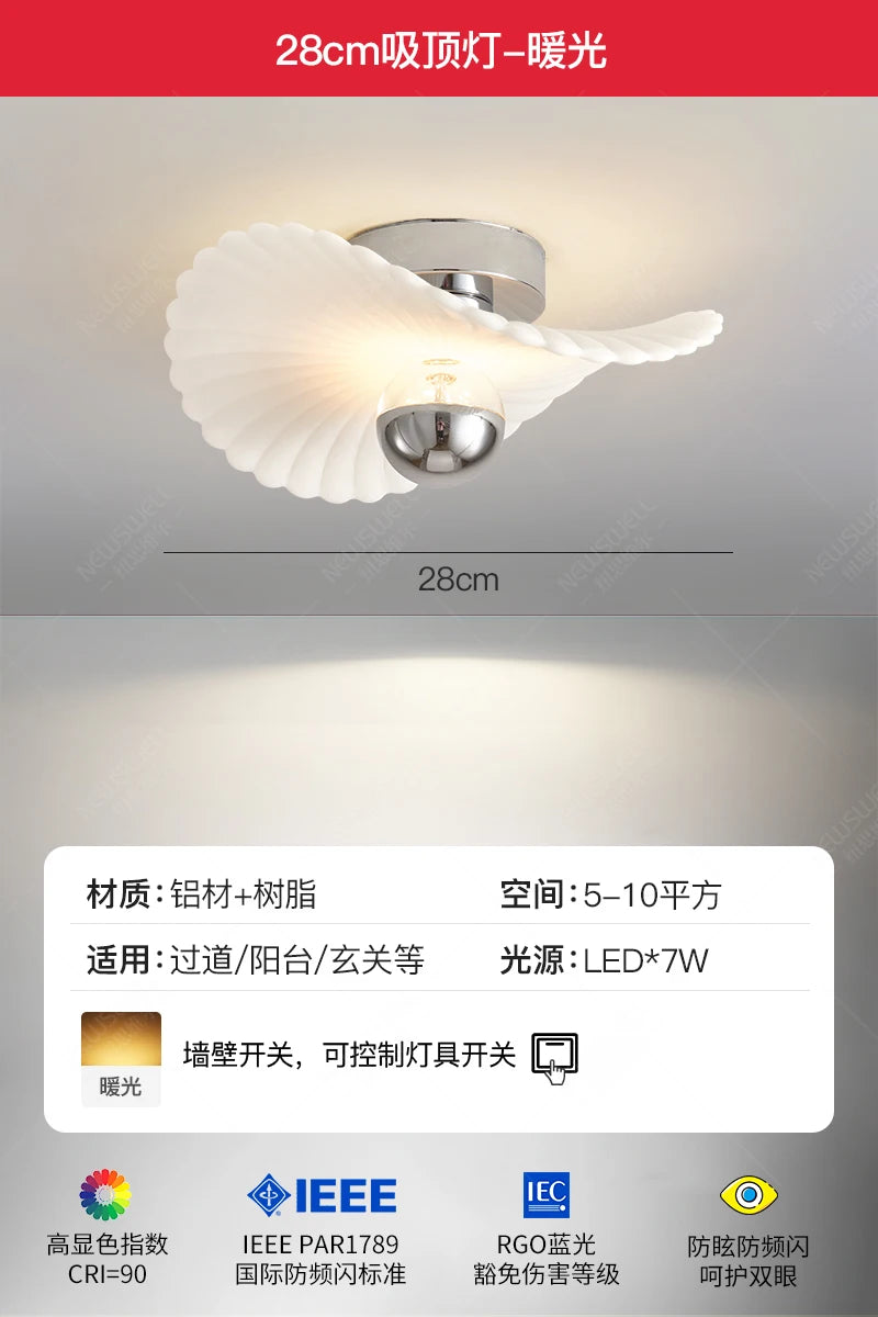 Modern minimalist resin pendant light for indoor and outdoor use - vue 10 sur 12
