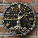 Tree of Life Silent Wall Clock, DIY Assembly Kit, High-Definition 2D Print, Metal Art Decor for Home, Bedroom, Thanksgiving Day