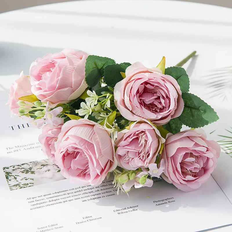 fleurs artificielles pour décoration mariage et scrapbooking - vue 8 sur 9
