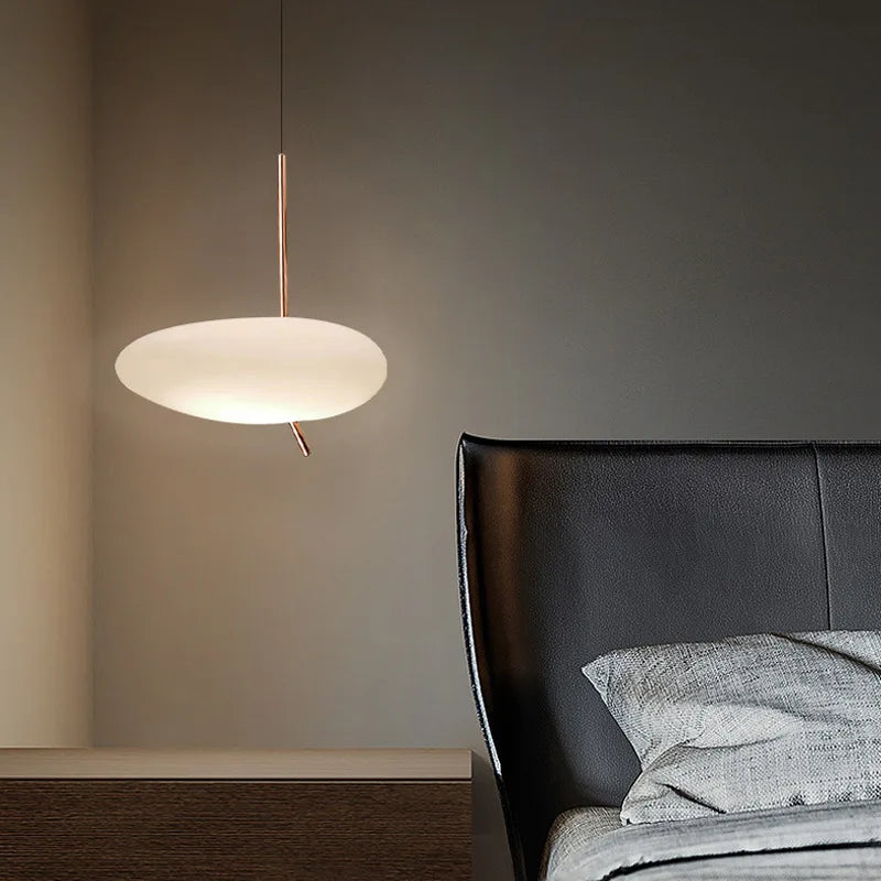 lampe led nordique tactile avec galets de verre décoratif - vue 6 sur 8