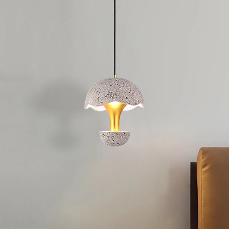 suspension créative champignon en ciment pour restaurant café bar - vue 4 sur 9
