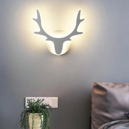 Applique murale LED créative en forme de cerf