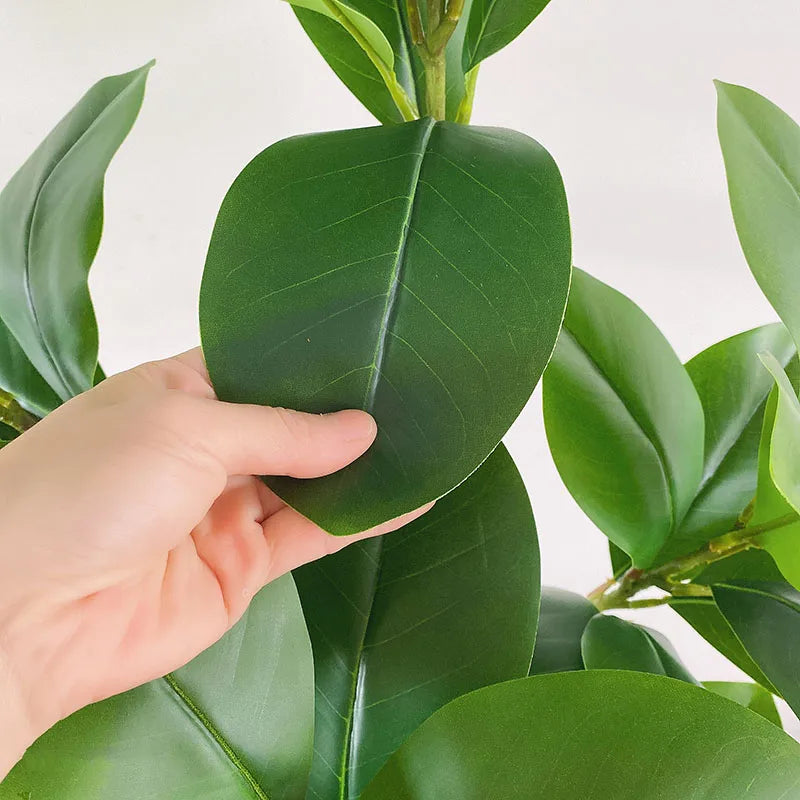 faux ficus magnolia artificiel plantes décoratives pour intérieur et extérieur - vue 4 sur 10
