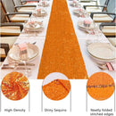 Chemin de table orange à paillettes décoration fête