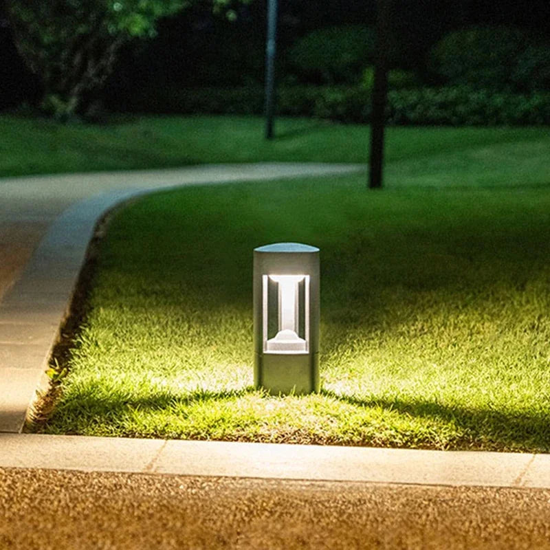 borne lumineuse led pour éclairage extérieur jardin terrasse et allée - vue 5 sur 13