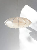 Nordic fabric lantern silk Zen pendant light, living room interior decoration, Japanese beige lantern pendant light