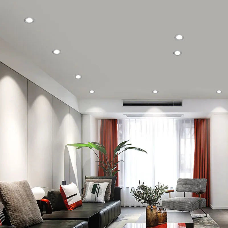 Embedded mini spotlight with driver kit, LED ceiling light, indoor downlight, 7W, 110V, 220V, 75mm~85mm hole - vue 5 sur 6