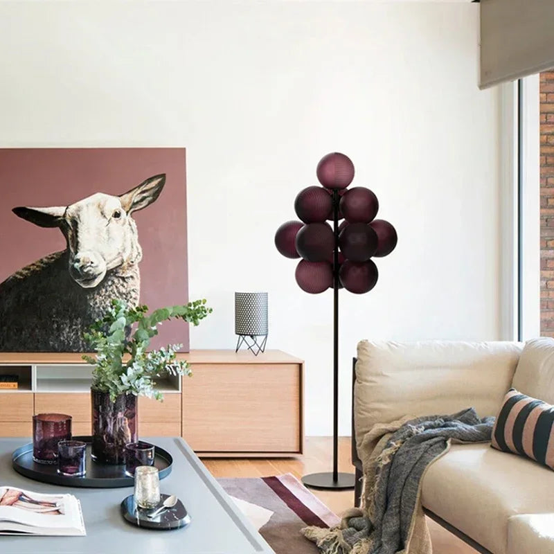 lustre moderne en verre design créatif pour décoration intérieure - vue 5 sur 15