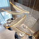 Modern leaf pendant LED vintage lighting