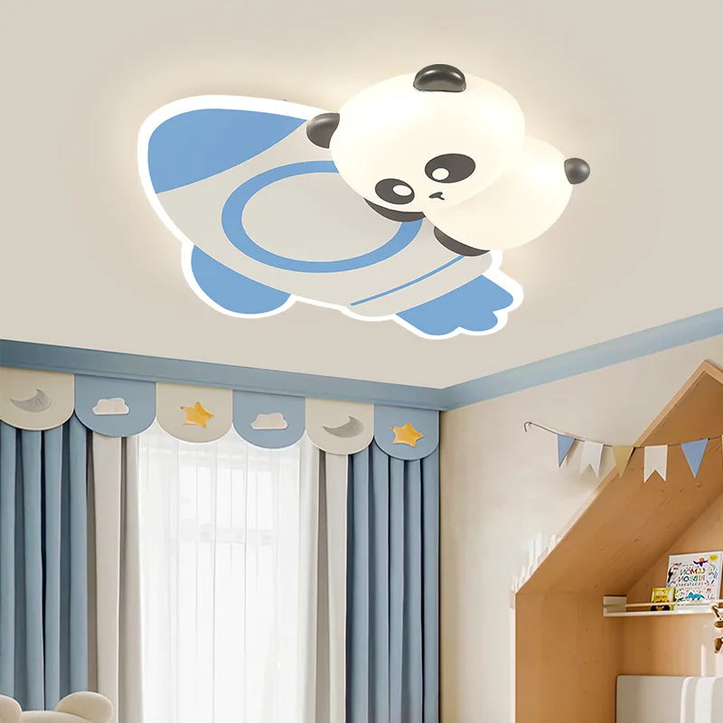 plafonnier panda mignon pour chambre d'enfant moderne minimaliste - vue 3 sur 6