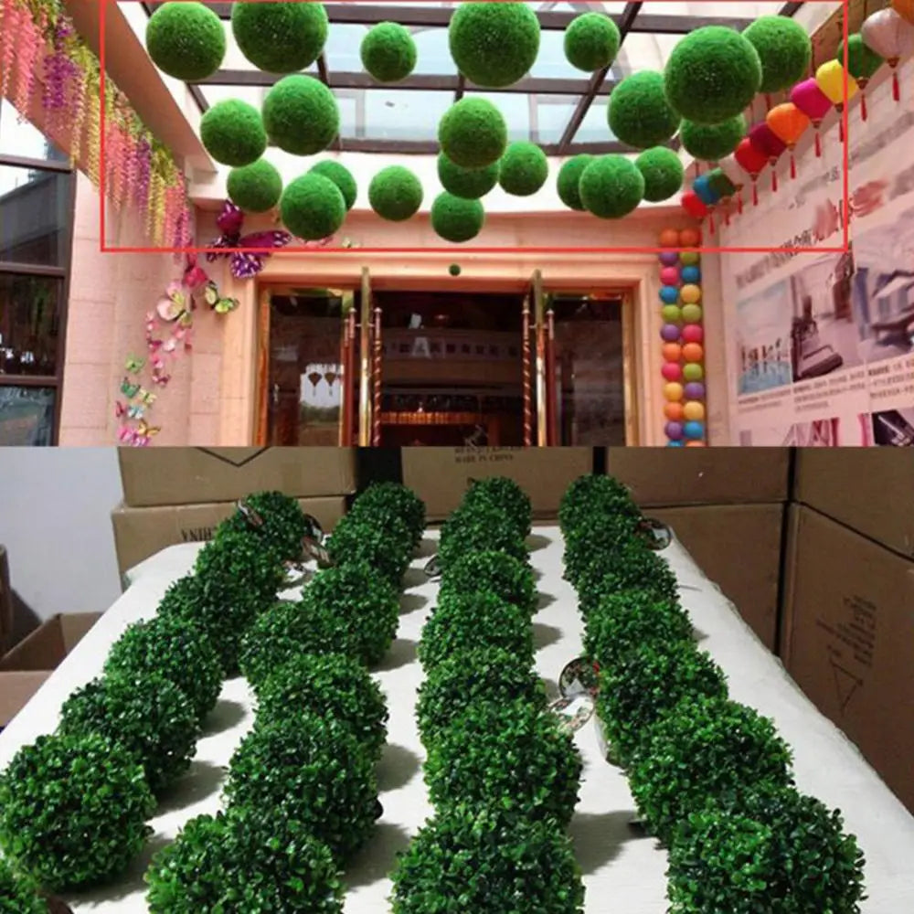 plante artificielle boule topiaire pour décoration jardin mariage fête - vue 2 sur 6