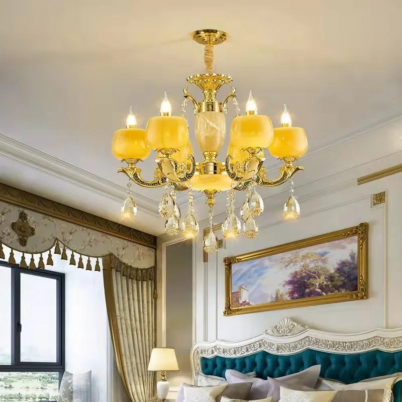 lustre moderne en alliage de zinc style rétro pour ambiance chaleureuse - vue 4 sur 12
