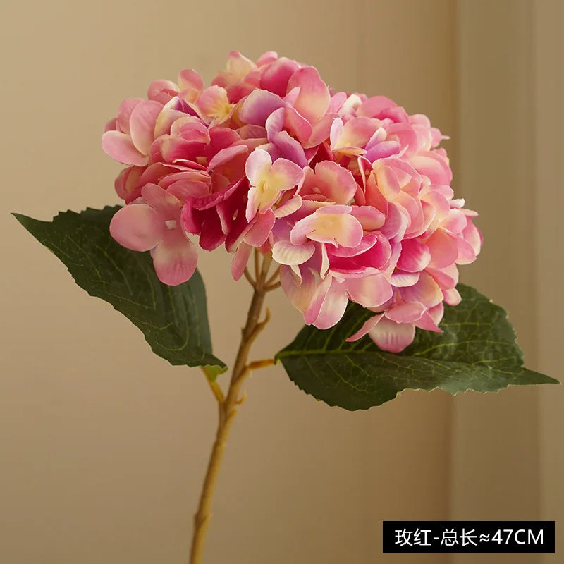 Realistic artificial hydrangea flower for decoration and bouquet