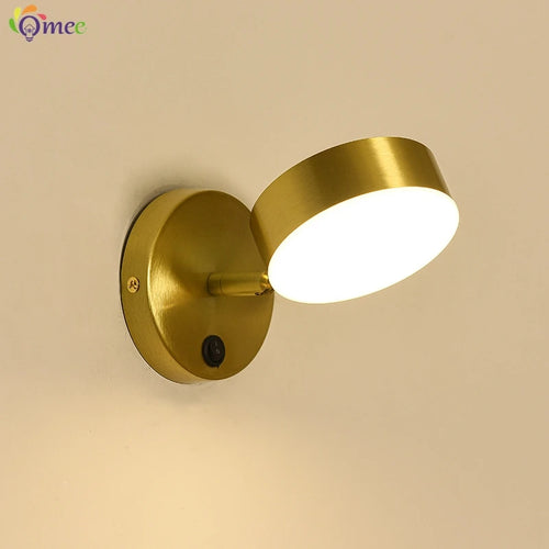 applique murale moderne à led avec interrupteur pour miroir décoratif