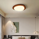 Modern minimalist wooden ceiling light with Nordic log pattern