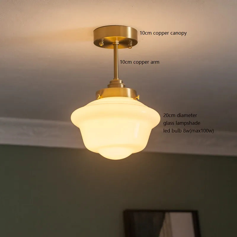 Suspension LED en verre blanc laiteux - vue 3 sur 30