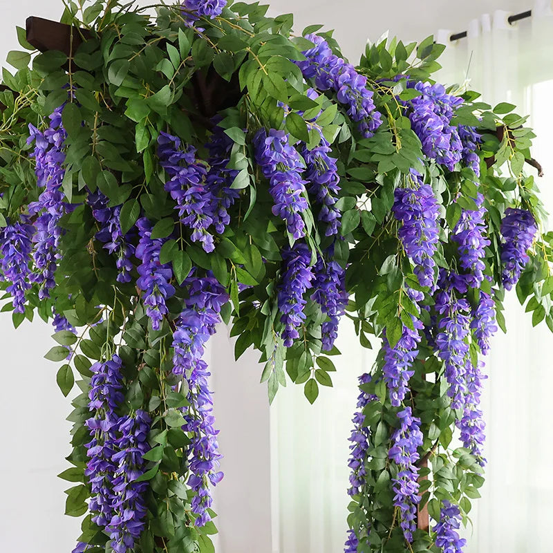 guirlande de fleurs artificielles pour décoration de mariage - vue 2 sur 10
