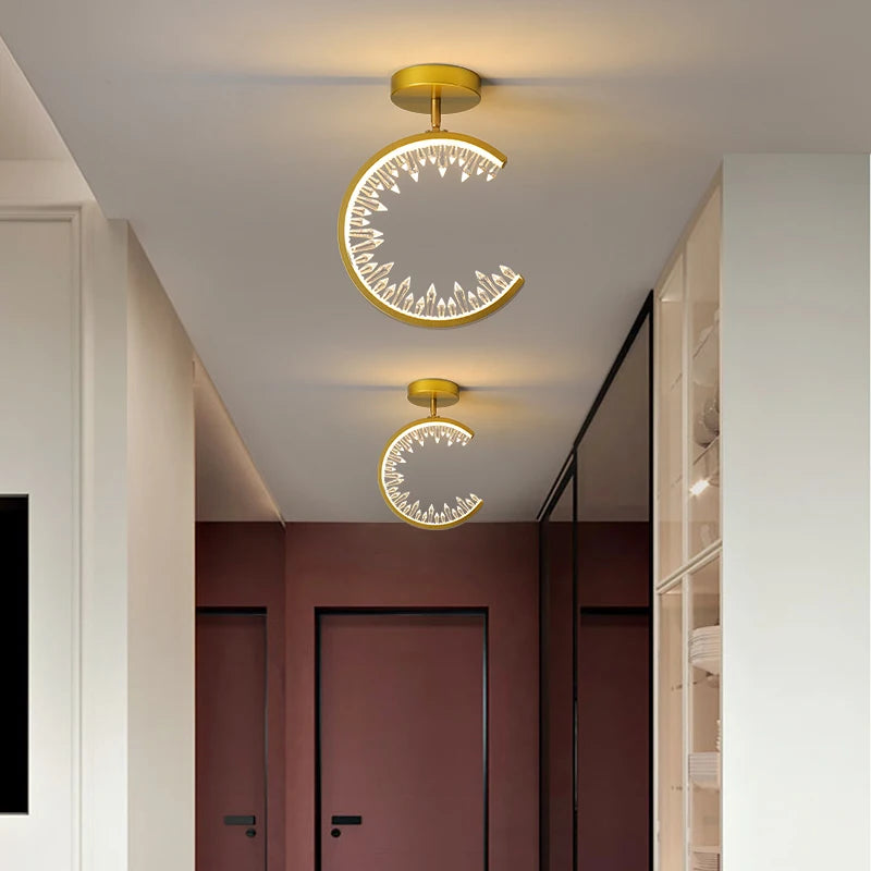 plafonnier led moderne minimaliste pour hall d'entrée - vue 5 sur 7