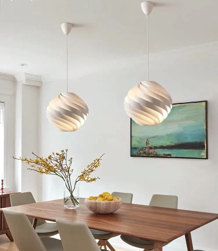 Gubi Turbo suspension design globe suspension lampe blanche pour salon lampes de chevet résidentielles maison table à manger lumières - vue 7 sur 6