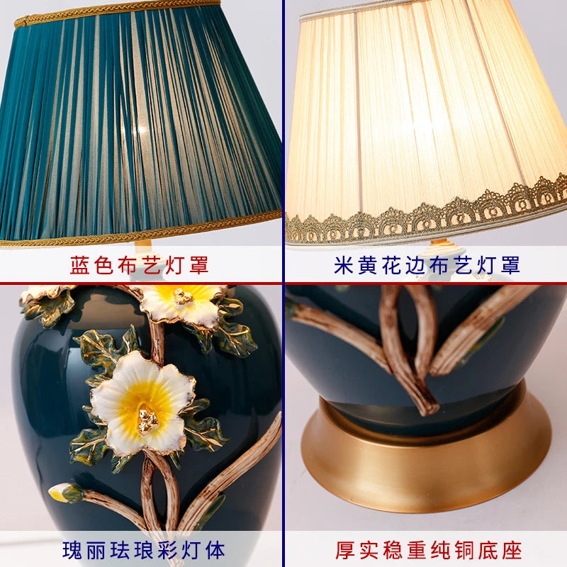 Coloured ceramic table lamp for interior decoration - vue 6 sur 13
