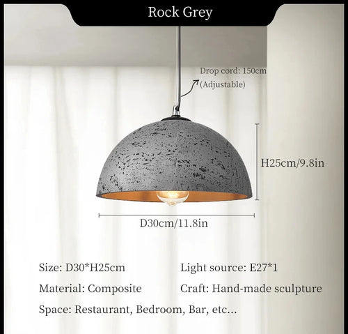 Modern wabi-sabi chandelier for elegant and minimalist interior decor - vue 9 sur 11