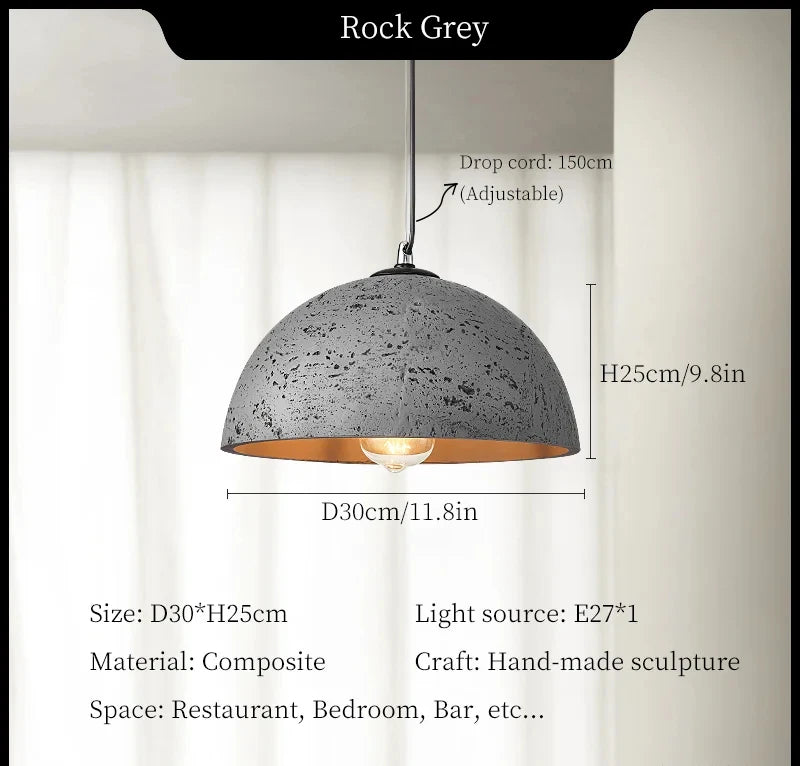 Modern wabi-sabi chandelier for elegant and minimalist interior decor - vue 8 sur 11