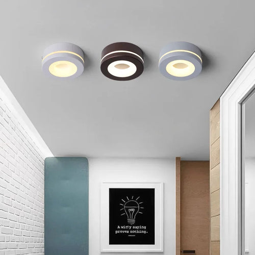 Modern minimalist LED ceiling light for bright home decor - vue 2 sur 15