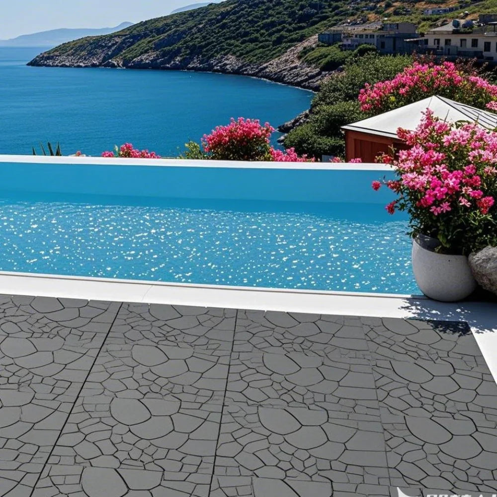 Dalles terrasse clipsables effet pierre 30 cm lot44 - vue 5 sur 6
