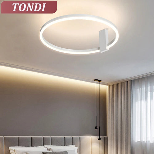 Modern minimalist LED ceiling light for loft decor - vue 4 sur 10