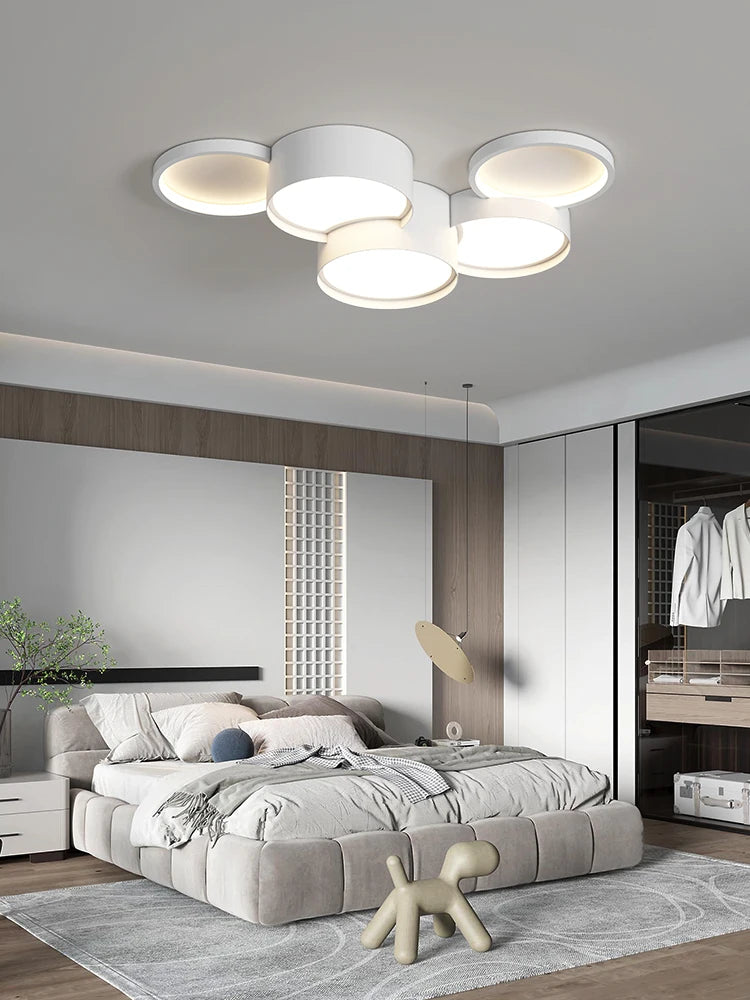 Nordique minimaliste salon lustre lumières pour salle à manger Table à manger chambre plafonnier moderne maison Smart led éclairage